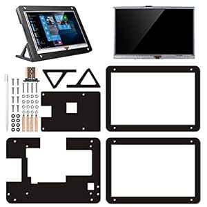 Touch screen resistivo da 5 pollici kuman con custodia protettiva Modulo display LCD TFT HDMI 800x480 per Raspberry Pi… - immagine 3