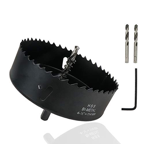 Rannb Hole Saw 4.5inch Dia Hole Cutting Drill Bit for Drilling Holes