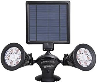 Solar lights Motion Sensor,12 Led Solar Powered Security Light Waterproof 360 Degrees Adjustable for Patio Porch Deck Yard Garden Garage Driveway Outsides Wall CREALITE