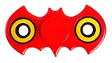 Maaax Fidget Spinner,Fast Bearing EDC Focus Toy,Batman Metal ,Finger Spinner Hand Spinner Toy for Killing Time Relieves Stress And Anxiety And Relax for Children and Adults Red
