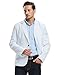 Pishon Men's Slim Fit Blazer Jacket Solid Cotton Casual One Button Sport Coats, White, US Size 42R(Tag Size 3XL)