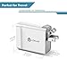[UL Listed] iClever BoostCube+ 24W Dual USB Wall Charger | Travel Charger, 2 SmartID Port USB Power Adapter for iPhone X / 8/7 / 7 Plus / 6S / 6 Plus, iPad Pro Air/Mini and Other Cellphone, Tablet