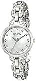 Bulova Women's 96L203 Analog Display Japanese Quartz Silver Watch