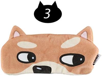 NHSDF 1PC Portable 3D Cute Soft Sleeping Face Eye Mask for Women&Men Blindfold Eyeshade Cover Relax Traveling Sleep Eye Aid Eye Patch 3