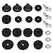 SelfTek 21 Pcs Cymbal Replacement Accessories, Cymbal Stand Felts Drum Cymbal Felt Pads, Cymbal Felts Hi-Hat Clutch Felt Hi Hat Cup, Washer, Sleeves and Base Wing Nuts Replacement for Drum Set