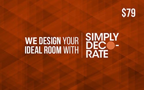 Interior Design Consultation Package Gift Card by Simply Decorate - Exclusive Decoration Software Provides Furniture &amp; Room Ideas &amp; Perfect Wedding, Housewarming Gift (79, Design Consultation)