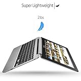 2018 Newest Premium High Performance Asus 10.1" Touchscreen Flip 2-in-1 Chromebook Rockchip RK3399 Processor 4GB RAM 16GB eMMC Hard Drive 802.11AC WIFI HDMI Webcam Bluetooth Chrome OS-Silver