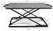 VIVO Black Single Top Height Adjustable Standing 32″ Desk Sit Stand Converter Tabletop Monitor Laptop Riser Platform Station (DESK-V000HB)thumb 1
