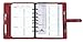 Day-Timer Simulated Leather Organizer, Magnetic Tab, Desk Size Planner, 5.5 x 8.5 Inches, Red (D44317)