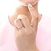BERRICLE Sterling Silver Wishbone Wedding Rings Micro Pave Set Cubic Zirconia CZ Curved Half Eternity Ring for Women, Rhodium Plated Size 4-10