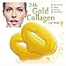 24K Gold Gel Collagen Facial Masks, 5 Packs Face Masks + 5 Pairs Gel Collagen Eye Masks+5 Pairs Lip Care Gel Masks Set for Anti-Aging & Moisturizing, Reduces Dark Circles, Nourishing Lips