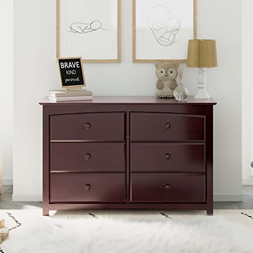 Storkcraft Kenton 6 Drawer Double Dresser (Espresso) Dresser for Kids