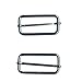 ZQMALL 50 Pieces Slide Buckle - 2 inch Metal Triglide Slides Rectangle Adjustable Webbing Slider for Purse Bag Suspenders Making DIY Accessories,Q2015