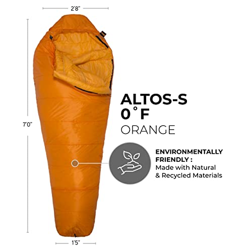 TETON Sports AltosS 0F Ultralight Mummy Sleeping Bag for Camping