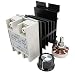 TWTADE SSR-40VA 500K ohm 1/4W to 24-380VAC 40A Single Phase Solid State Relay Resistance Voltage Regulator Authorized+Heat Sink+potentiometer+A knob