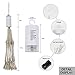 LED String Lights, 8 Modes Dimmable with Remote Control, Battery Operated Hanging Starburst Lights with 198 LED, IP44 Waterproof, Decorative Wire Lights for Parties