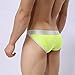 Sikye Male Underwear Men's ComfortSoft Briefs Sexy Low-Waist Underpants (XL, Yellow)