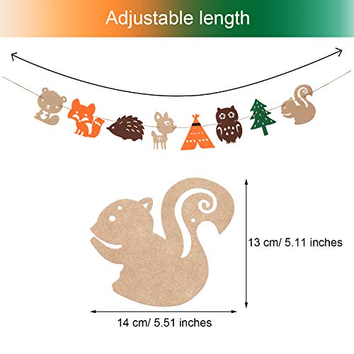 4 Chuangdi+Woodland+Creatures+Birthday+Supplies