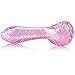 Labs Glass Water Device Black 4.1 inch Spoon with a Carb (Pink)