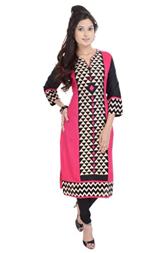 vihaan impex kurtis for women indian kurti for women kurtas for women indian kurtis, Medium, Pink