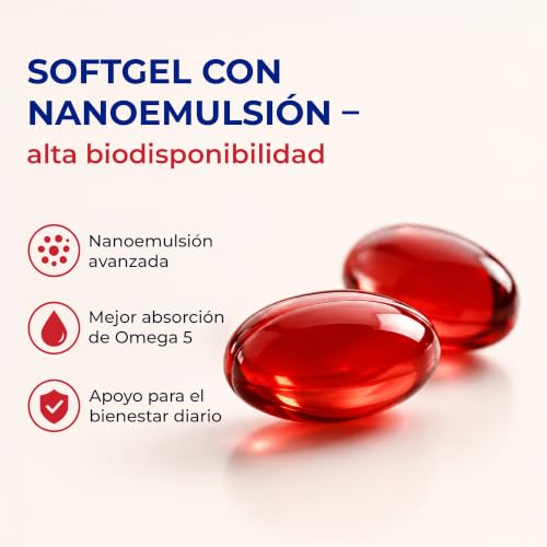 Swedan Naturals Omega 5 Aceite de Granada con Vitamina D3, Suplemento Alimenticio en Cápsulas, Fuente Natural de Ácido Púnico, 100 Cápsulas