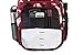 FUEL Top Load Sport Unisex Hiking Camping Carry On Luggage Backpack Bag, for Work, Outdoors, Gym, Red Geo