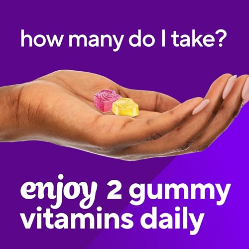 vitafusion PreNatal Gummy Vitamins, Raspberry Lemonade Flavor, Prenatal Vitamin Supplement for Women with Folate and DHA, 45 Day Supply, 90 Count