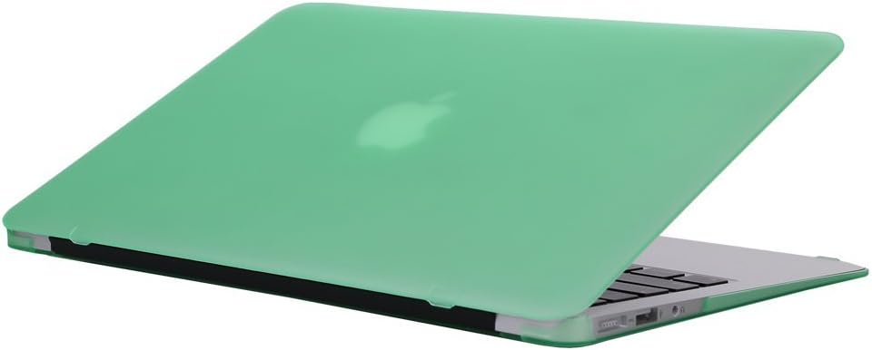 iNeway Matte Surface Crystal Rubberized Hard Shell Case cover protector for Apple Macbook Air 13.3" (A1466 & A1369),13.3" Air,NC-Mint Green