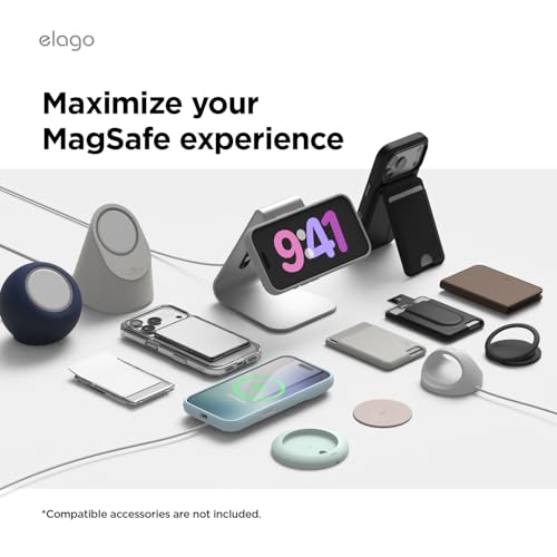 elago iPhone 17 (6.3") Magnetic Liquid Silicone Case - MagSafe Compatible, Shockproof, Slim, Soft-Touch Finish (Black)
