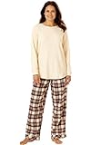 Only Necessities Women's Plus Size Thermal & Flannel Pajamas