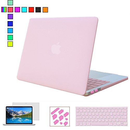 RYGOU Compatible with Old MacBook Pro 15" Case Rose