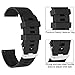 NotoCity for Garmin Vivoactive 3 Band, 20mm Quick Release Soft Silicone Replacement Band for Garmin Forerunner 645/Forerunner 245/Samsung Galaxy Watch 4/Watch 3 41mm(Black, S)