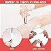 Replacement Heads for Facial Hair Remover, 18K Rose Gold Hair Remover Replacement Heads fit Electric Facial Hair Remover for Face, Leg, Armpit, Back, etc, 4 count & 1 cleaning brush