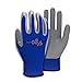 Vgo 10-Pairs Safety Work Gloves, Gardening Gloves, Non-slip Nitrile coating, Dipping Gloves (Size S, Blue, NT2110)
