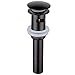 Beelee Oil Rubbed Bronze Pop Up Drain， Bathroom Faucet Vessel Vanity Sink Drain Stopper with Overflow，BLDY9443B