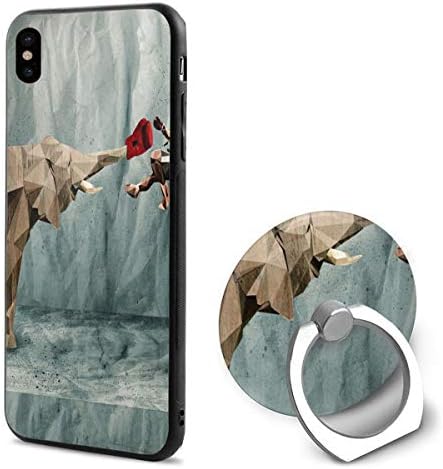 Phone X Case Elephant Ring Punch Ring Cell Phone Holder Adjustable 360° Rotation Mobile Phone Stand A Trading Ultra Thin PC Hard Lightweight Protection Cover