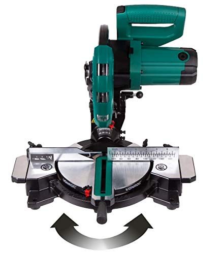 VONROC Kapp- und Gehrungssäge 1700W - Ø 216 mm Sägeblatt mit 40 Sägezähnen - mit Laser – Bild 4
