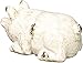 Creative Co-Op Distressed White Pig Shaped Terracotta Bookends (Set of 2 Pieces)