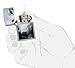 Zippo Red Eyed Wolf Pocket Lighter, Street Chrome