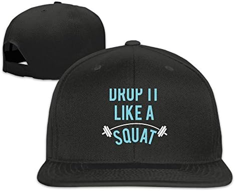 Drop It Like Squat Flat Brim Baseball Hat