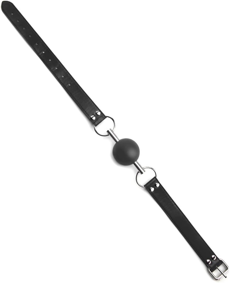 Ouch! Solid Ball Gag Restraining and Bondage Black - Image 3