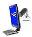 SDS Premium iMount 2.0 Aluminum Mini Keyboard Mounting Shelf, Black, Light Weight, Mounts Using VESA Pattern On Monitors, Ultra Thin Wall Mount Provided Manufactured in Michigan