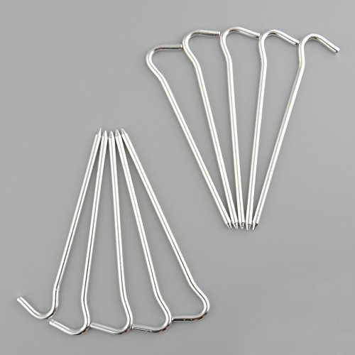 Goodjobb 10Pcs Alluminum Alloy Tent Peg Stake Hook Pin Nail Outdoor Camping Hiking Necessary Trip Traval Trek Survival Kits Tool - Thumbnail 2