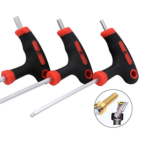 Acekit 4/5/6mm THandled Energe Saving Hex Wrench Set for Bike Pedal Handlebar Disc Brake Mount