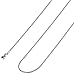 Jstyle Jewelry 1MM Stainless Steel Chain Necklaces for Women Box Link, 22 Inch