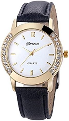 Clearance!Toosvan Women Watch on Sale Leather Band Diamond Analog Quartz Wrist Watch Gift