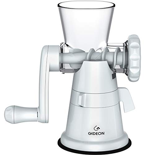 Gideon Hand Crank Manual Meat Grinder Heavy Duty Stainless Steel Blades with Powerful Suction