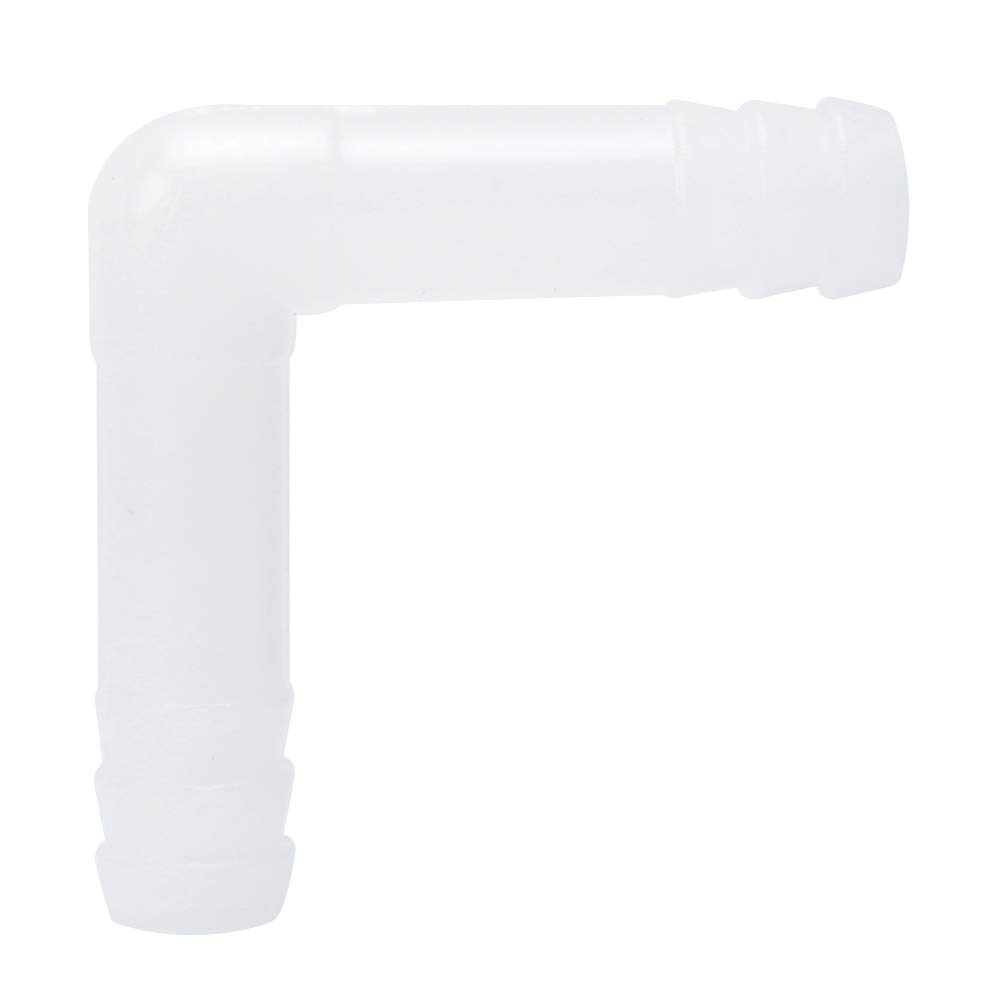 Pssopp 10PCS Air Tubing Connector Right Aquarium Angle Elbows Air Control Valve Connectors Fish Tank ABS Inline Tubing Air Pump Accessories, 8mm