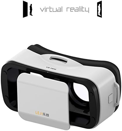 Mini 3D VR Headset Glasses Virtual Reality for iPhone 6s/6 Plus/6/5S/5C/5 Samsung Galaxy S5/S6/Note4/Note5 &amp; Other 4.7"-6.0" Cellphones (White)