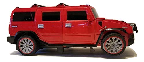 Remote Control Car Transforming Hero Classic Disguise Action Figure Robot Toy with One Button Transformation (Red)
